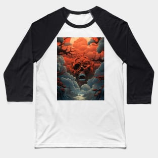 The Red Sun and the Ancient Gods Baseball T-Shirt